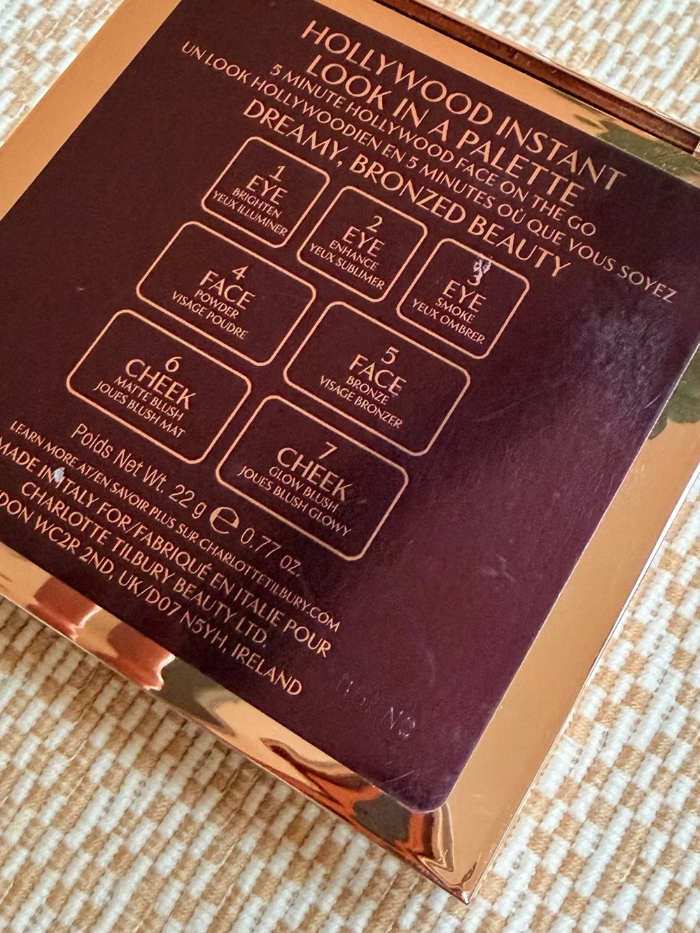 Charlotte Tilbury Hollywood Instant Look in a Palette. Bronzed Beauty.
